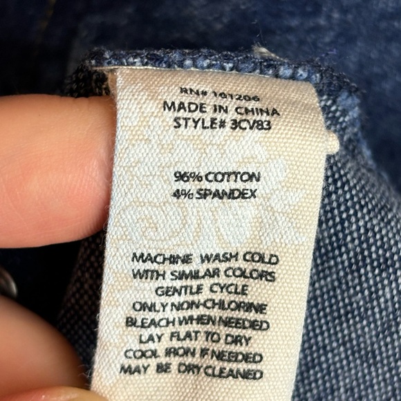 SOFT SURROUNDINGS ‘En Pointe’ Denim Knot Tunic Women’s Size PXS - Picture 5 of 6